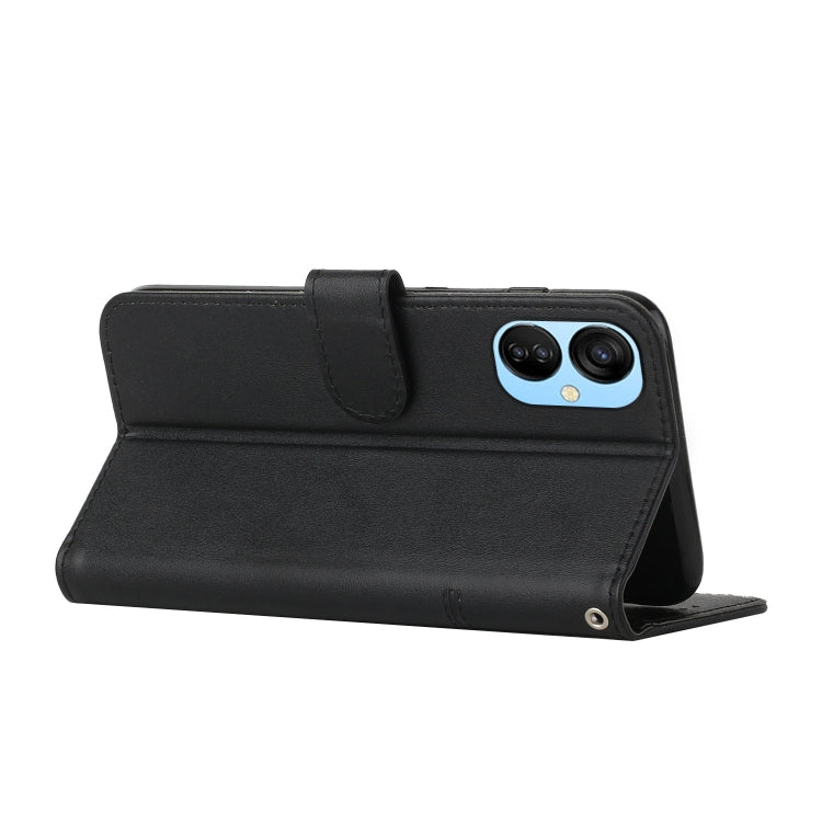 For Tecno Camon 19 Neo Stitching Calf Texture Buckle Leather Phone Case(Black) by buy2fix