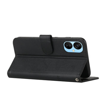 For Tecno Camon 19 Neo Stitching Calf Texture Buckle Leather Phone Case(Black) by buy2fix