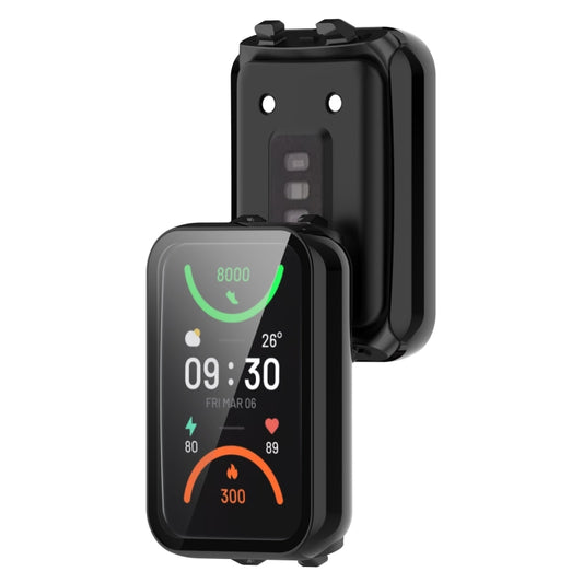 For OPPO Band 2 Tempered Glass Film PC Watch Case(Black) -  by buy2fix | Online Shopping UK | buy2fix