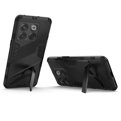 For OnePlus 10T 5G Punk Armor PC + TPU Phone Case with Holder(Black) - OnePlus Cases by buy2fix | Online Shopping UK | buy2fix