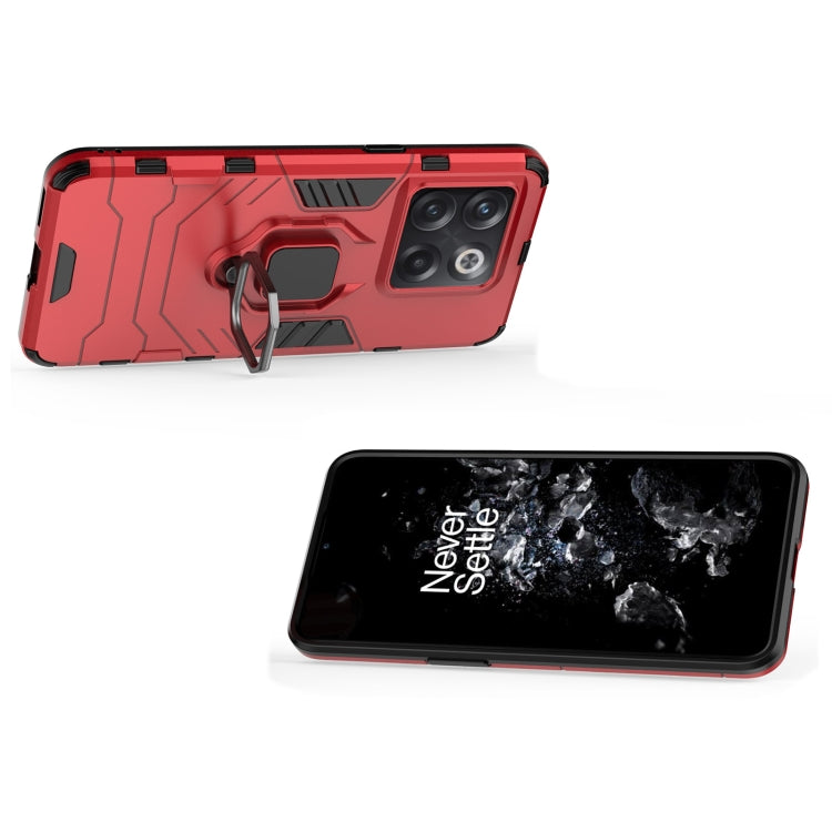 For OnePlus 10T 5G / Ace Pro 5G Magnetic Ring Holder PC + TPU Phone Case(Red) - OnePlus Cases by buy2fix | Online Shopping UK | buy2fix