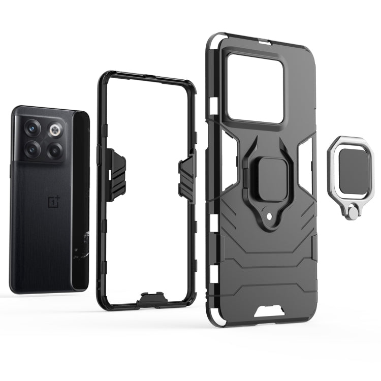 For OnePlus 10T 5G / Ace Pro 5G Magnetic Ring Holder PC + TPU Phone Case(Red) - OnePlus Cases by buy2fix | Online Shopping UK | buy2fix