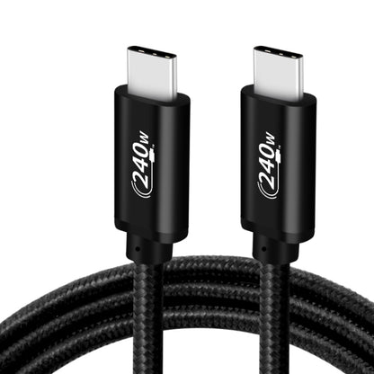 PD240W USB-C / Type-C to Type-C Fast Charging Data Cable, Length:2m(Black) by buy2fix