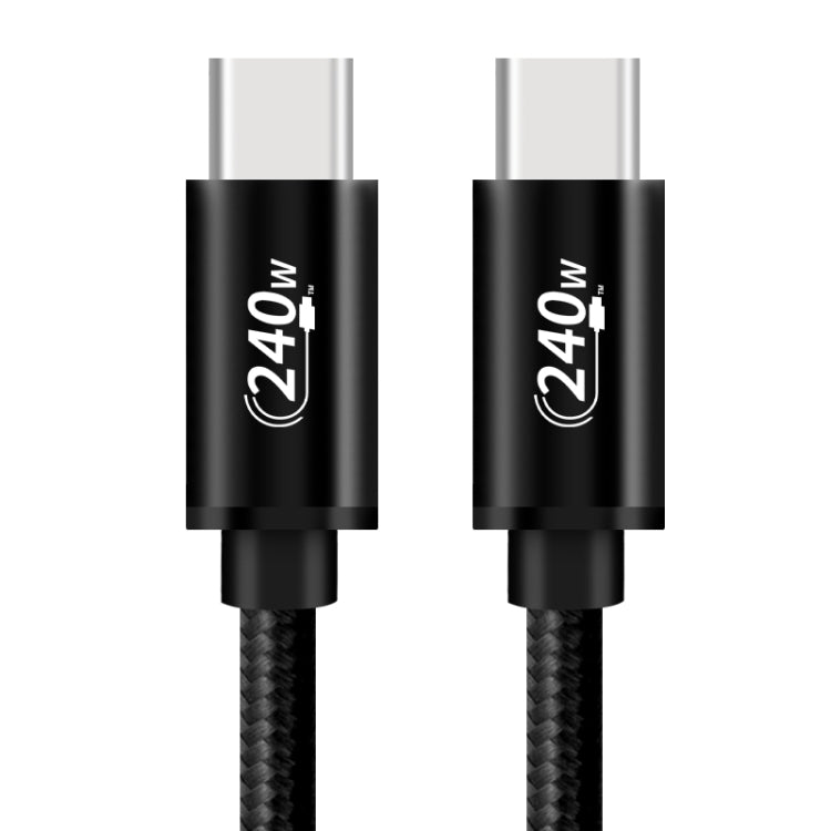PD240W USB-C / Type-C to Type-C Fast Charging Data Cable, Length:2m(Black) by buy2fix