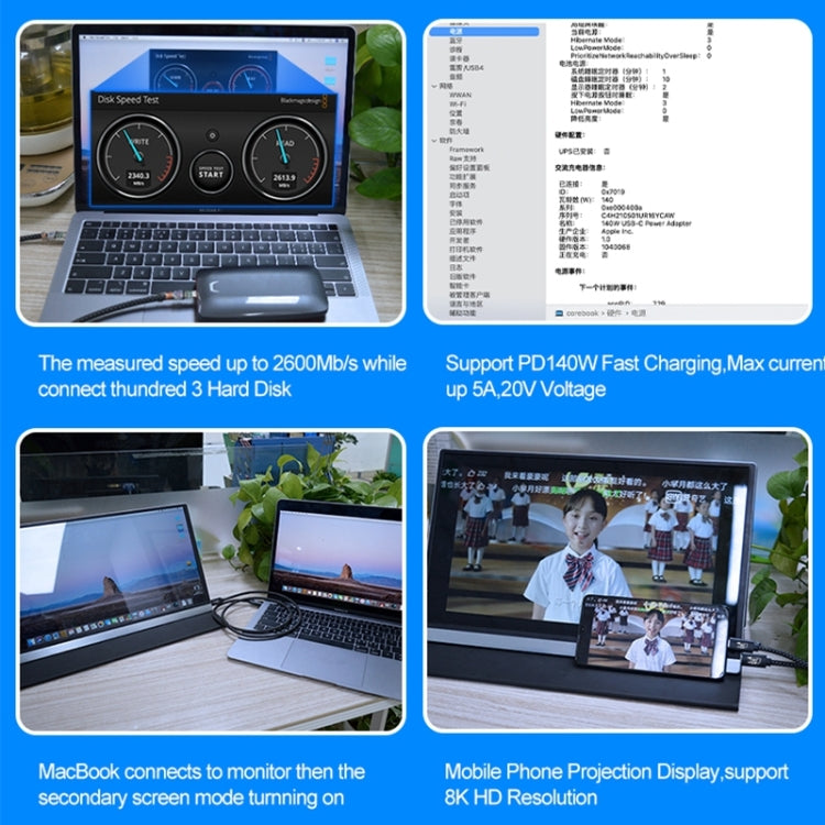 PD240W 40Gbps Dual Type-C USB4 Compatible Fast Charging Data Cable, Length:0.5m(Black) by buy2fix