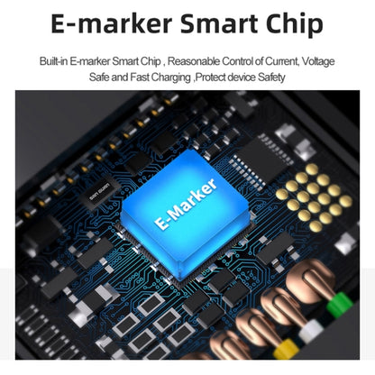 PD240W 40Gbps Dual Type-C USB4 Compatible Fast Charging Data Cable, Length:0.5m(Black) by buy2fix