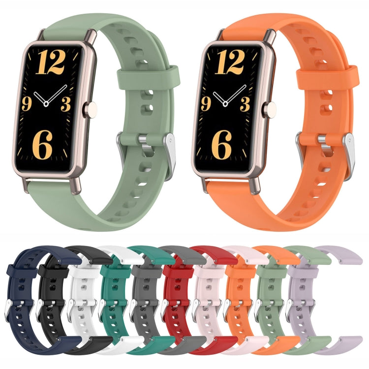 For Huawei Watch Fit Mini 16mm Silicone Watch Band(Black) - Watch Bands by buy2fix | Online Shopping UK | buy2fix