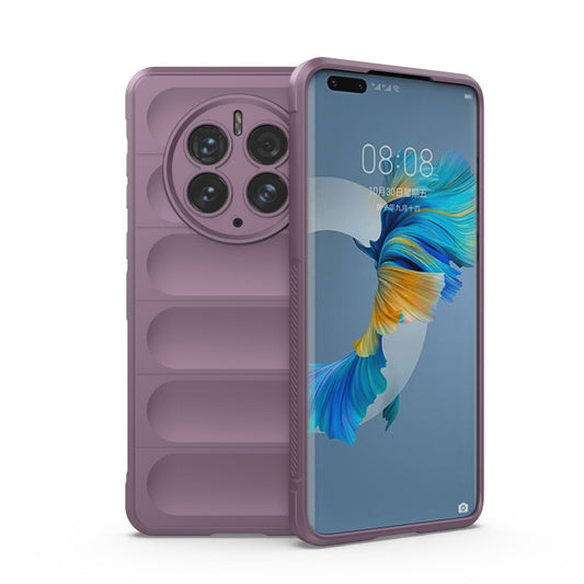 For Huawei Mate 50 Pro Magic Shield TPU + Flannel Phone Case(Purple) - Huawei Cases by buy2fix | Online Shopping UK | buy2fix