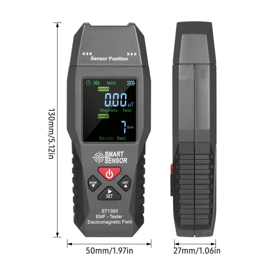 SmartSensor AS1393 Handheld Electromagnetic Radiation Detector(Black) - Radiation Detector by buy2fix | Online Shopping UK | buy2fix