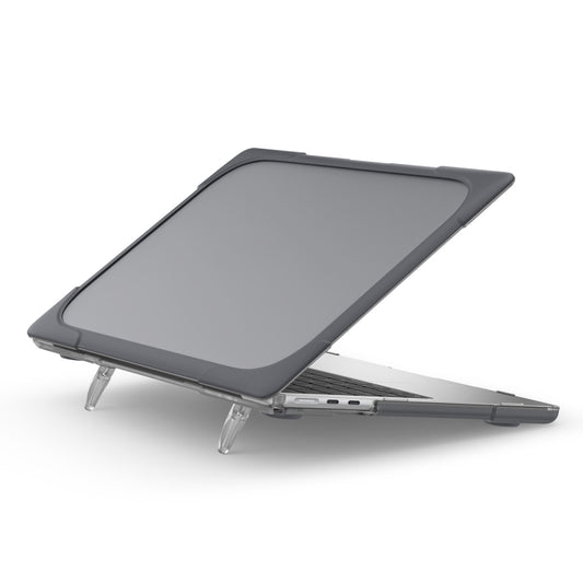 For MacBook Air 13.6 inch A2681 2022 / M3 2024 A3113 / M4 2025 A3240 TPU + PC Two-color Anti-fall Laptop Protective Case(Grey) - MacBook Air Cases by buy2fix | Online Shopping UK | buy2fix