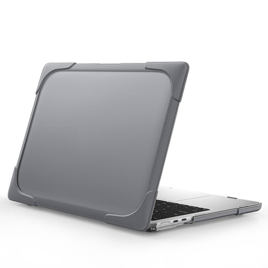 For MacBook Air 13.6 inch A2681 2022 / M3 2024 A3113 / M4 2025 A3240 TPU + PC Two-color Anti-fall Laptop Protective Case(Grey) - MacBook Air Cases by buy2fix | Online Shopping UK | buy2fix