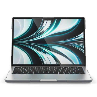 For MacBook Air 13.6 inch A2681 2022 / M3 2024 A3113 / M4 2025 A3240 TPU + PC Two-color Anti-fall Laptop Protective Case(Grey) - MacBook Air Cases by buy2fix | Online Shopping UK | buy2fix