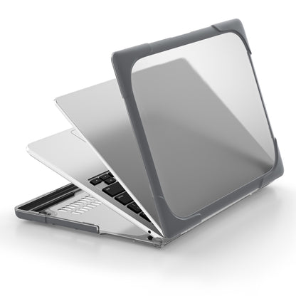 For MacBook Air 13.6 inch A2681 2022 / M3 2024 A3113 / M4 2025 A3240 TPU + PC Two-color Anti-fall Laptop Protective Case(Grey) - MacBook Air Cases by buy2fix | Online Shopping UK | buy2fix