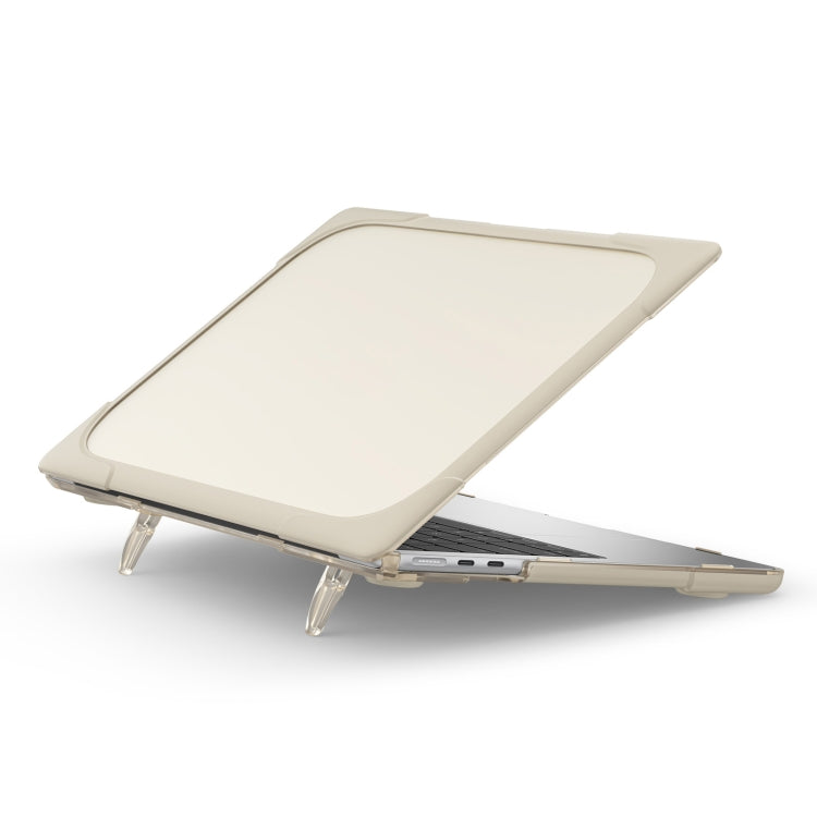 For MacBook Air 13.6 inch A2681 2022 / M3 2024 A3113 / M4 2025 A3240 TPU + PC Two-color Anti-fall Laptop Protective Case(Khaki) - MacBook Air Cases by buy2fix | Online Shopping UK | buy2fix