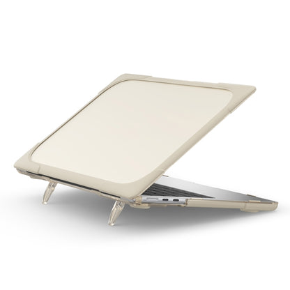 For MacBook Air 13.6 inch A2681 2022 / M3 2024 A3113 / M4 2025 A3240 TPU + PC Two-color Anti-fall Laptop Protective Case(Khaki) - MacBook Air Cases by buy2fix | Online Shopping UK | buy2fix