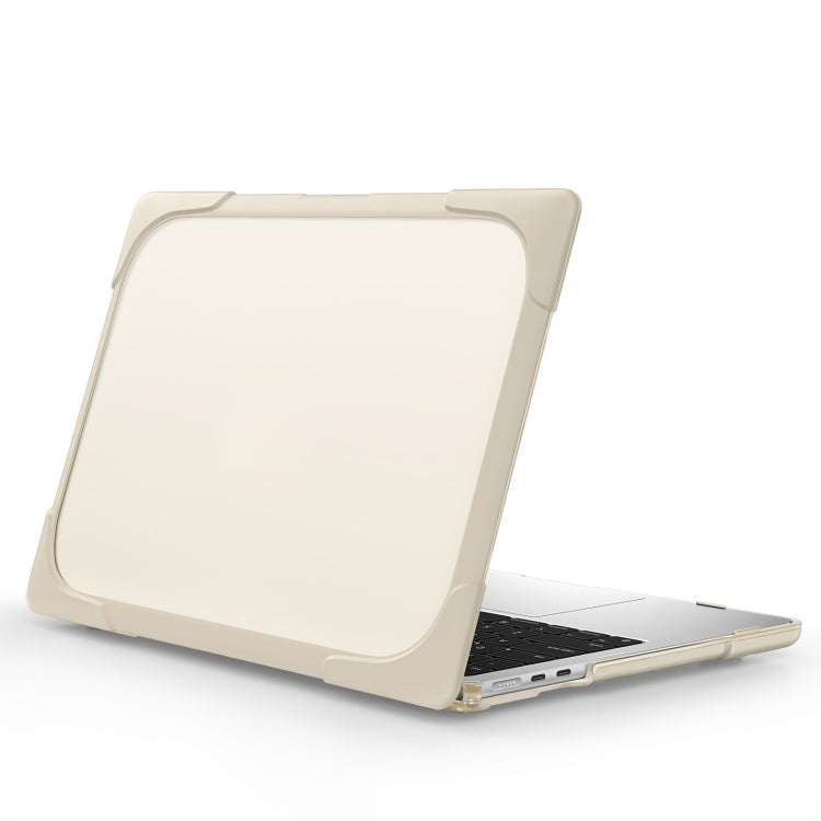 For MacBook Air 13.6 inch A2681 2022 / M3 2024 A3113 / M4 2025 A3240 TPU + PC Two-color Anti-fall Laptop Protective Case(Khaki) - MacBook Air Cases by buy2fix | Online Shopping UK | buy2fix