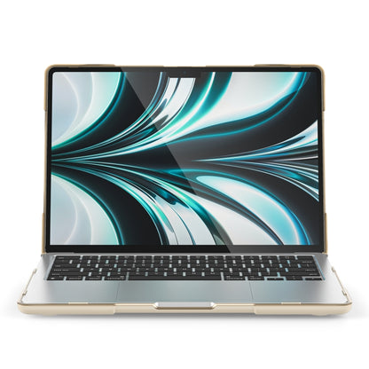 For MacBook Air 13.6 inch A2681 2022 / M3 2024 A3113 / M4 2025 A3240 TPU + PC Two-color Anti-fall Laptop Protective Case(Khaki) - MacBook Air Cases by buy2fix | Online Shopping UK | buy2fix