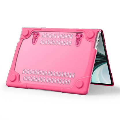 For MacBook Air 13.6 inch A2681 2022 / M3 2024 A3113 / M4 2025 A3240 TPU + PC Two-color Anti-fall Laptop Protective Case(Rose Red) - MacBook Air Cases by buy2fix | Online Shopping UK | buy2fix