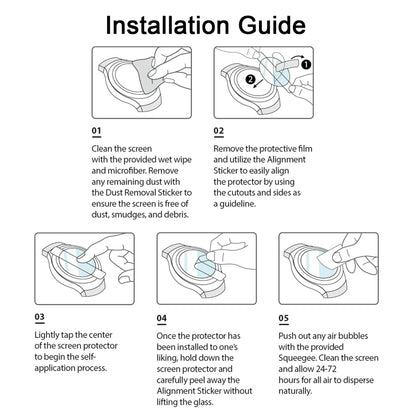 For Amazfit T-Rex 2 0.26mm 2.5D 9H Tempered Glass Film Screen Protector by buy2fix