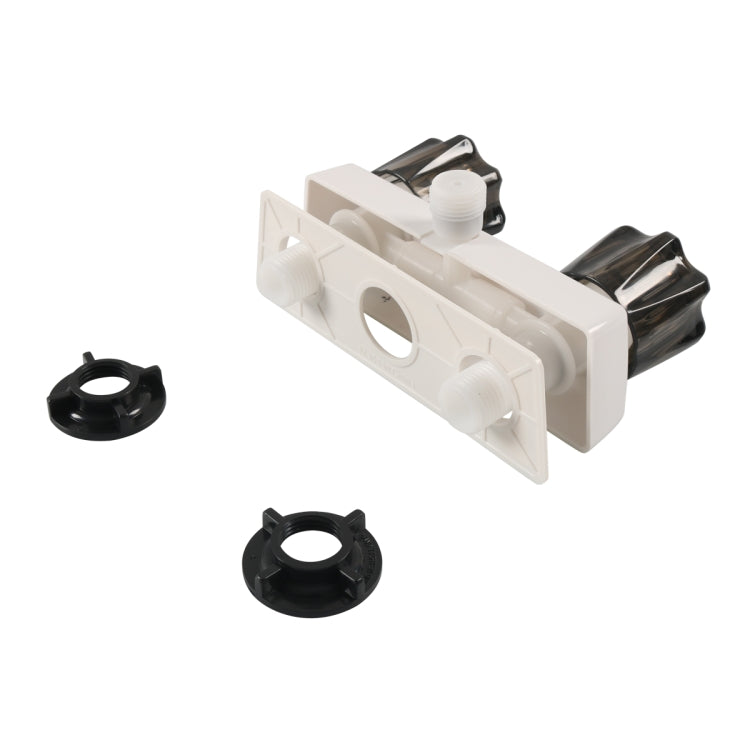 A7616-01 Dual Knob RV Shower Faucet Valve Diverter(Brown) - Others by buy2fix | Online Shopping UK | buy2fix