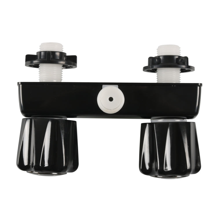A7616-02 Dual Knob RV Shower Faucet Valve Diverter(Black) - Others by buy2fix | Online Shopping UK | buy2fix