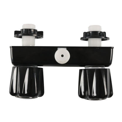 A7616-02 Dual Knob RV Shower Faucet Valve Diverter(Black) - Others by buy2fix | Online Shopping UK | buy2fix