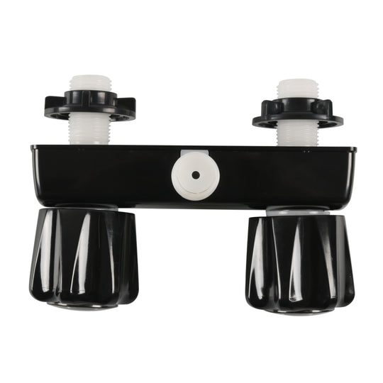 A7616-02 Inverseur de valve de robinet de douche RV à double bouton (noir)