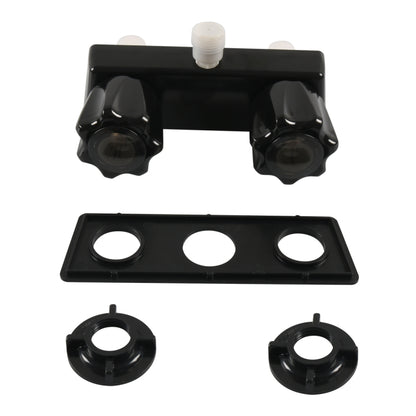 A7616-02 Dual Knob RV Shower Faucet Valve Diverter(Black) - Others by buy2fix | Online Shopping UK | buy2fix