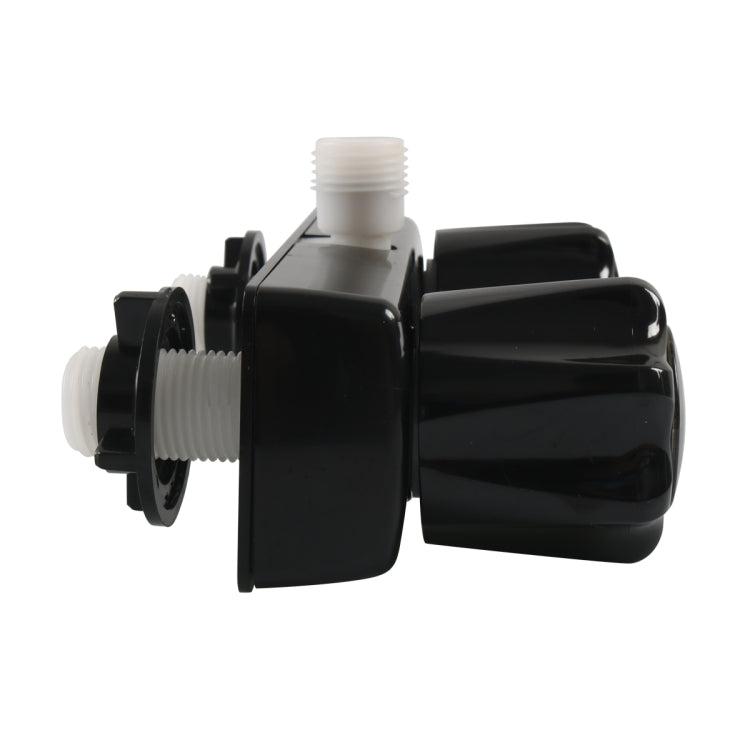 A7616-02 Dual Knob RV Shower Faucet Valve Diverter(Black) - Others by buy2fix | Online Shopping UK | buy2fix