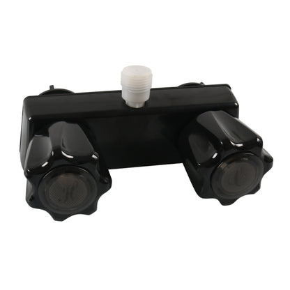 A7616-02 Dual Knob RV Shower Faucet Valve Diverter(Black) - Others by buy2fix | Online Shopping UK | buy2fix