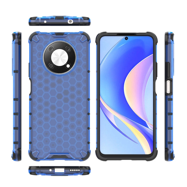 For Huawei nova Y90 4G Honeycomb Phone Case(Blue) - Huawei Cases by buy2fix | Online Shopping UK | buy2fix
