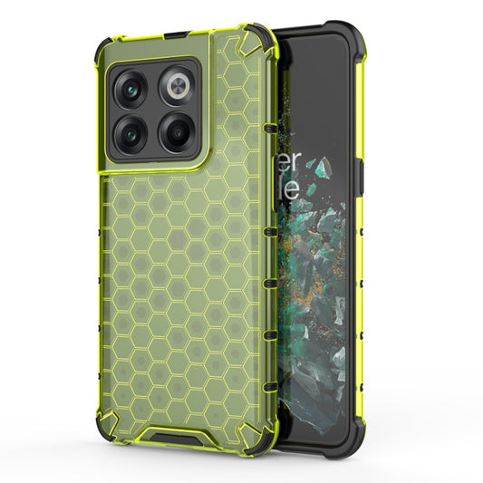 For OnePlus 10T Honeycomb Phone Case(Green) - OnePlus Cases by buy2fix | Online Shopping UK | buy2fix