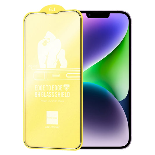 For iPhone 14 WEKOME 9D Curved Frosted Tempered Glass Film - iPhone 14 Tempered Glass by WK | Online Shopping UK | buy2fix