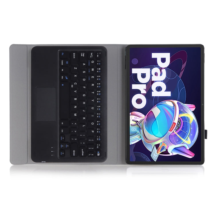 AM18-A Bluetooth Keyboard Leather Case with Touchpad For Lenovo XiaoXin Pad Pro 2022 11.2 inch(Pink) - For Lenovo by buy2fix | Online Shopping UK | buy2fix