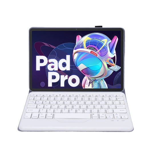 AM18-B Bluetooth Keyboard Leather Case For Lenovo XiaoXin Pad Pro 2022 11.2 inch(Blue) - For Lenovo by buy2fix | Online Shopping UK | buy2fix