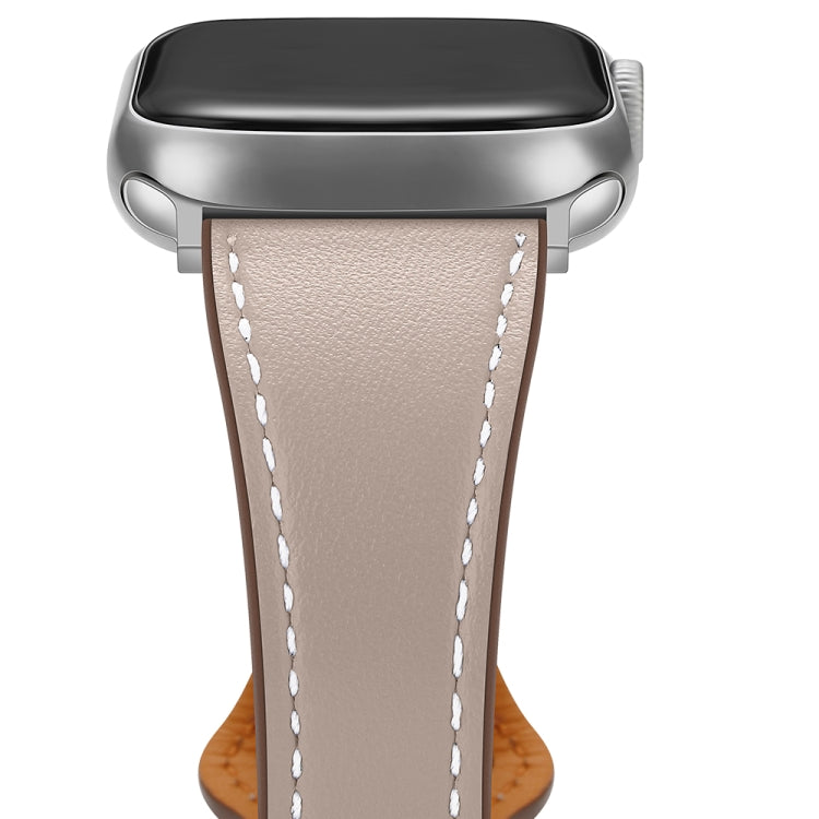 Small Waist Watch Band For Apple Watch Ultra 49mm / Series 8&7 45mm / SE 2&6&SE&5&4 44mm / 3&2&1 42mm(Starlight) by buy2fix