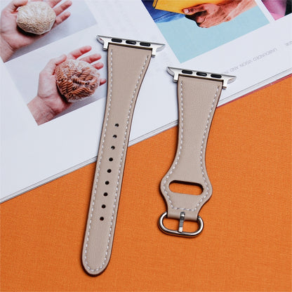 Small Waist Watch Band For Apple Watch Ultra 49mm / Series 8&7 45mm / SE 2&6&SE&5&4 44mm / 3&2&1 42mm(Starlight) by buy2fix