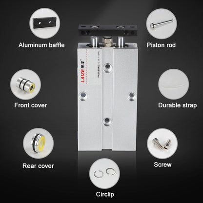 TN20x50 TN Series Double Rod Double Shaft Cylinder - Inflatable Pump by buy2fix | Online Shopping UK | buy2fix