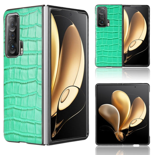 For Honor Magic V Bamboo Texture Phone Case(Green) by buy2fix