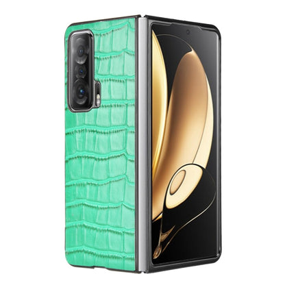 For Honor Magic V Bamboo Texture Phone Case(Green) by buy2fix
