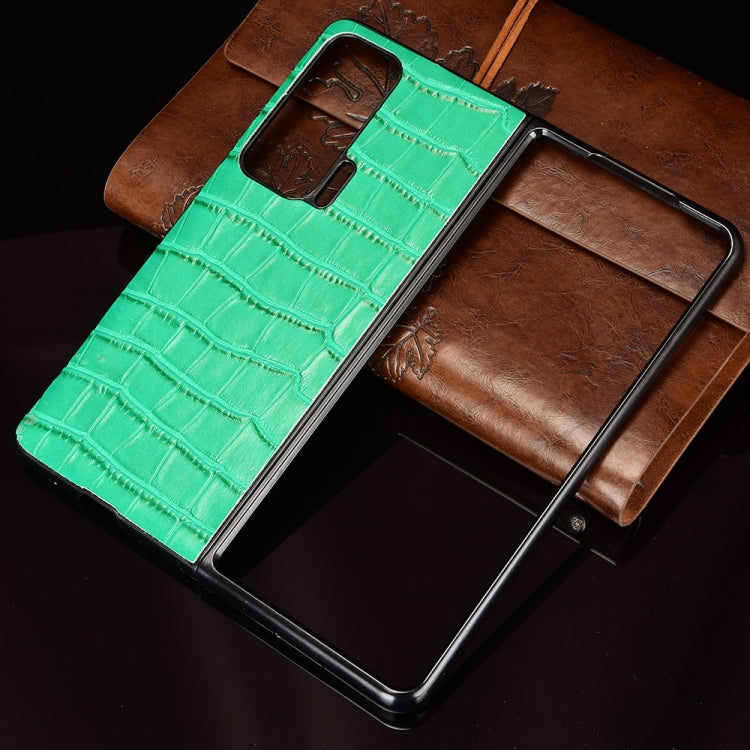 For Honor Magic V Bamboo Texture Phone Case(Green) by buy2fix