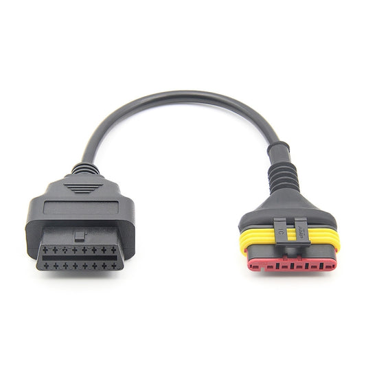 Motorcycle OBD 6 Pin to 16 Pin Adapter Cable for Benelli - Cables & Connectors by buy2fix | Online Shopping UK | buy2fix