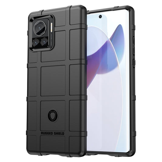 For Motorola Moto Edge 30 Ultra Rugged Shield Full Coverage Shockproof TPU Phone Case(Black) - Motorola Cases by buy2fix | Online Shopping UK | buy2fix