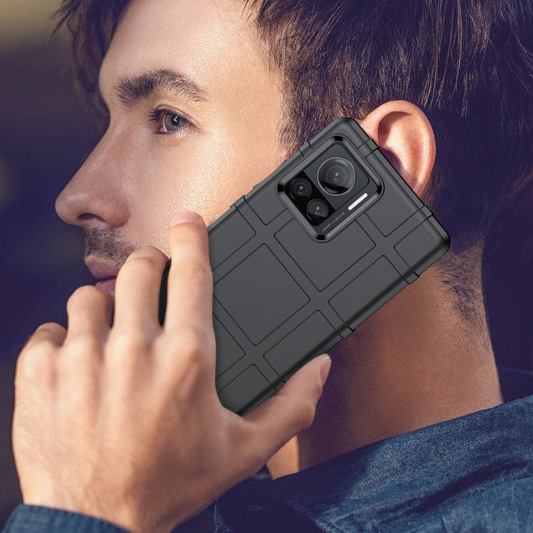 For Motorola Moto Edge 30 Ultra Rugged Shield Full Coverage Shockproof TPU Phone Case(Black) - Motorola Cases by buy2fix | Online Shopping UK | buy2fix