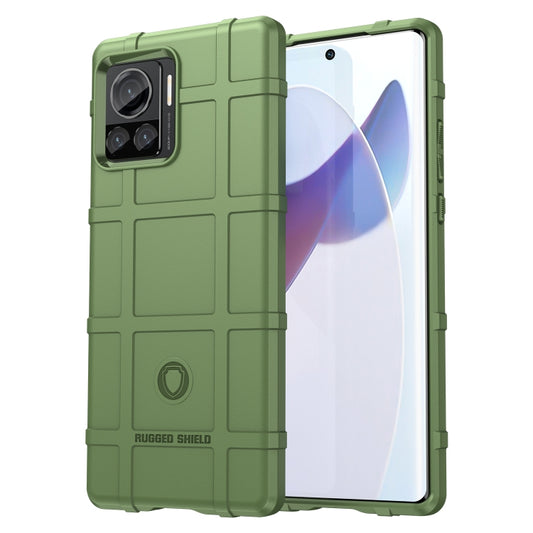 For Motorola Moto Edge 30 Ultra Rugged Shield Full Coverage Shockproof TPU Phone Case(Green) - Motorola Cases by buy2fix | Online Shopping UK | buy2fix