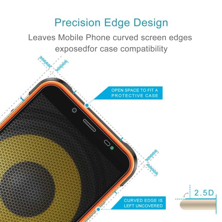 For Ulefone Power Armor 16 Pro 50 PCS 0.26mm 9H 2.5D Tempered Glass Film by buy2fix