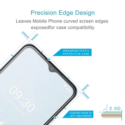 For Tecno Pop 6 Pro 50 PCS 0.26mm 9H 2.5D Tempered Glass Film by buy2fix