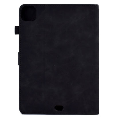 For iPad Air 2022 / 2020 10.9 Embossed Smile Flip Tablet Leather Smart Case(Black) - iPad Air (2022) / (2020) 10.9 Cases by buy2fix | Online Shopping UK | buy2fix