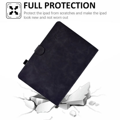 For iPad Air 2022 / 2020 10.9 Embossed Smile Flip Tablet Leather Smart Case(Black) - iPad Air (2022) / (2020) 10.9 Cases by buy2fix | Online Shopping UK | buy2fix