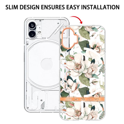 For Nothing Phone 1 Flowers and Plants Series IMD TPU Phone Case(Green Gardenia) by buy2fix